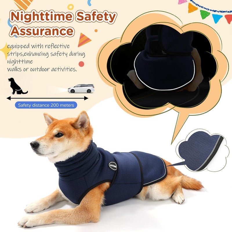 AOOLMOL Dog Anxiety Vest and Coat, Vet Visits and Separation - Keep Pet Calm, Dog Jacket for Thunder, Fireworks, Anti Anxiety Vest for Dogs and Cat Body and Ear - Image 5
